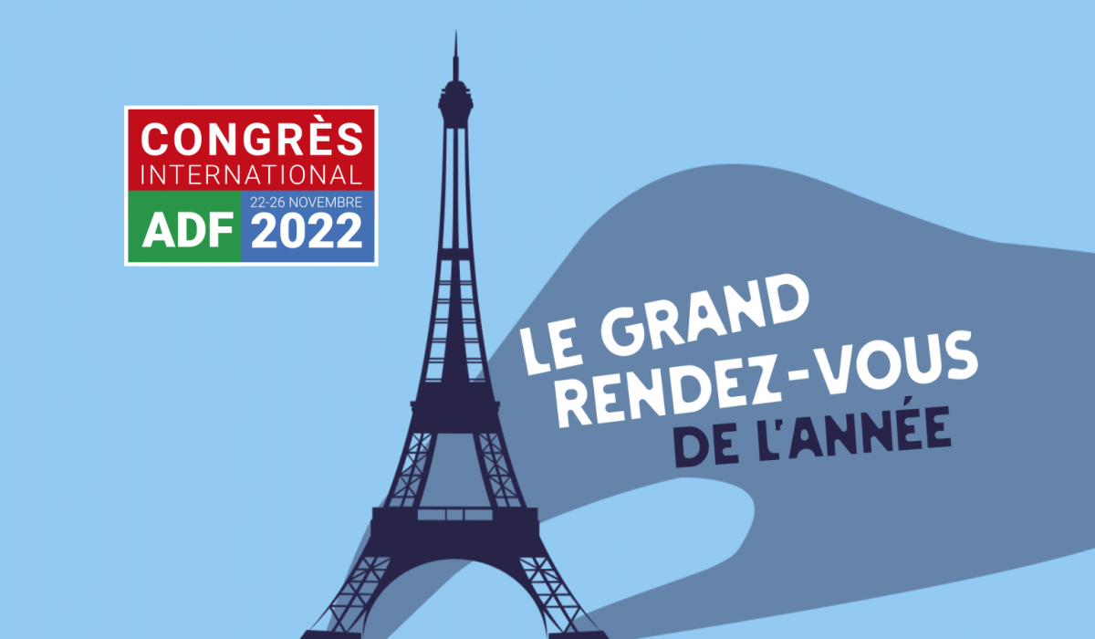 Déclinaison de l'affiche du Congrès ADF 2022 