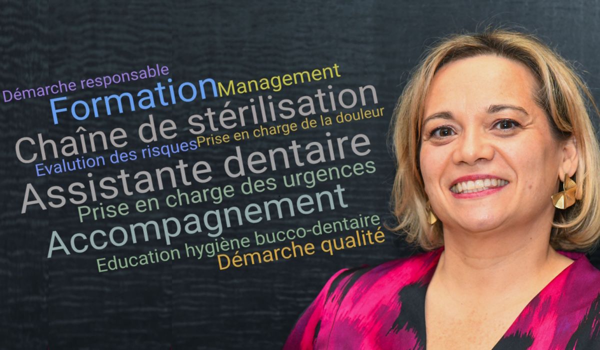 Photo portrait de Marilyn Michel, assistante dentaire et chargée de mission à l'UFSBD